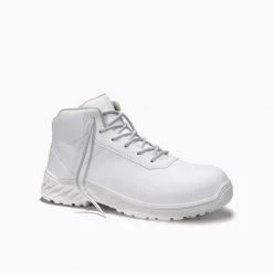 JORI Sicherheitsschnürstiefel jo_CLEAN Loop white Mid ESD S3